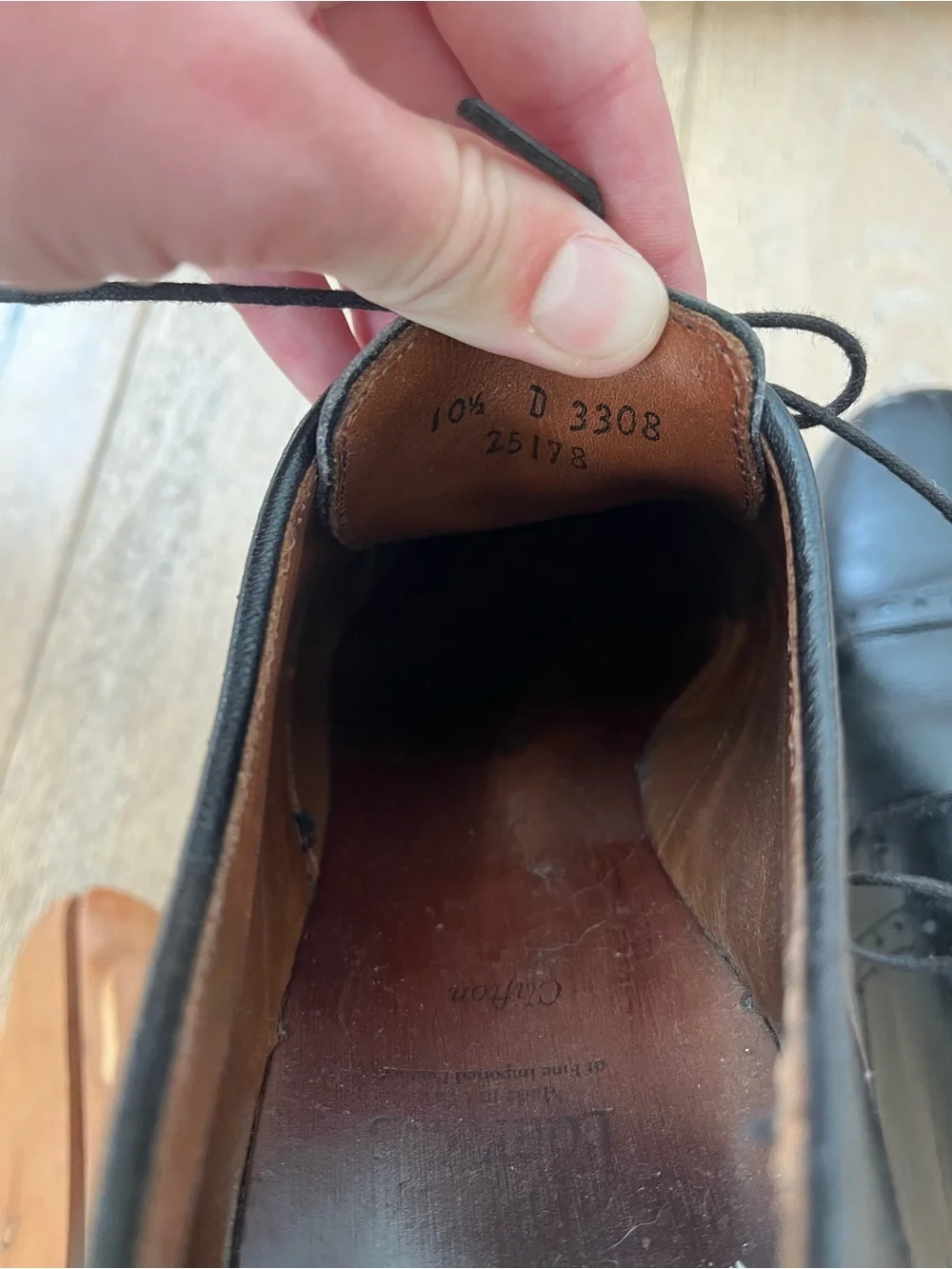 Men Leather Dress Shoe Black Size 10.5 Wedding Work Office